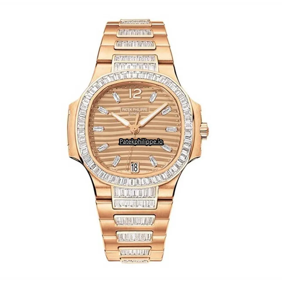 Patek Philippe Nautilus 7014/1r-001 33.5MM Rose Gold Case Automatic
