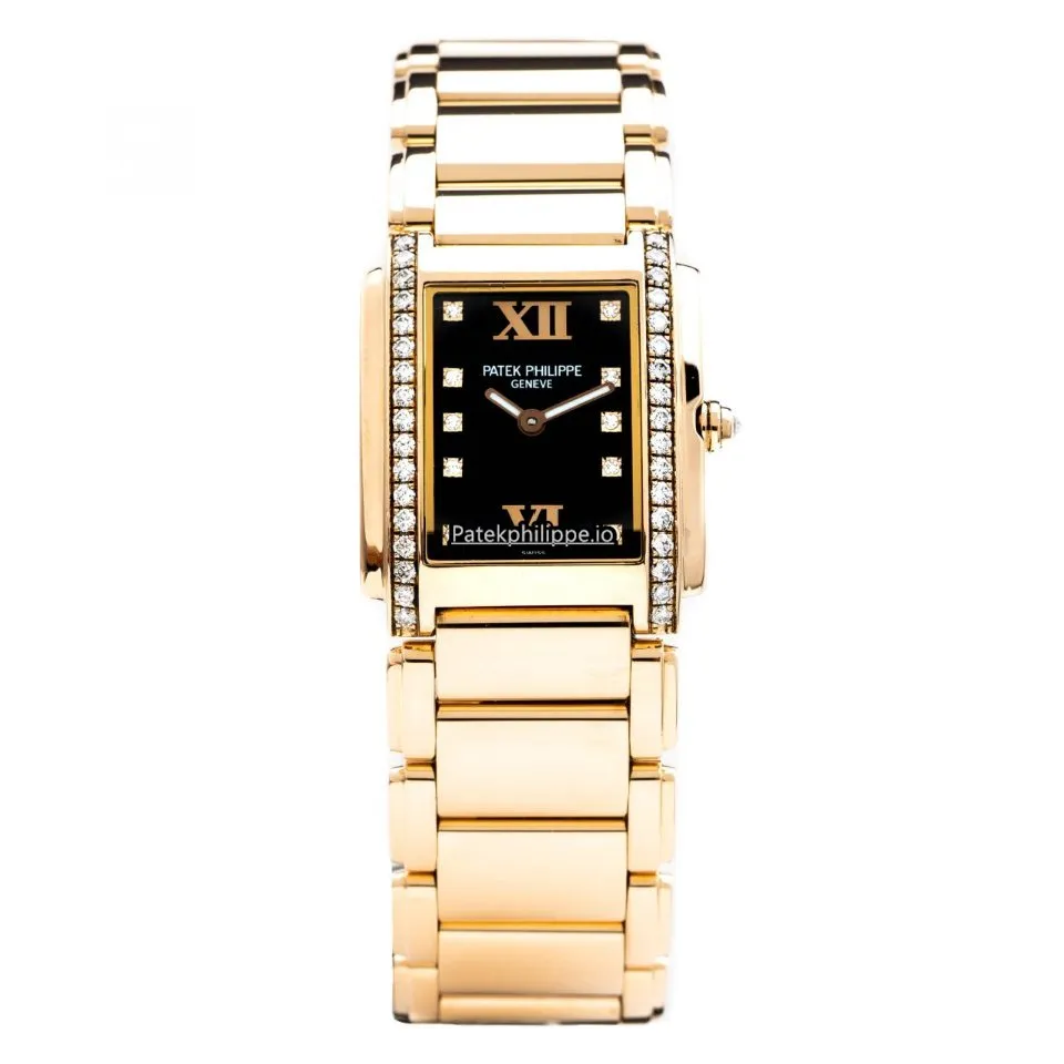 Patek Philippe Twenty-4 4910/11r-001 25MM Rose Gold Case Quartz