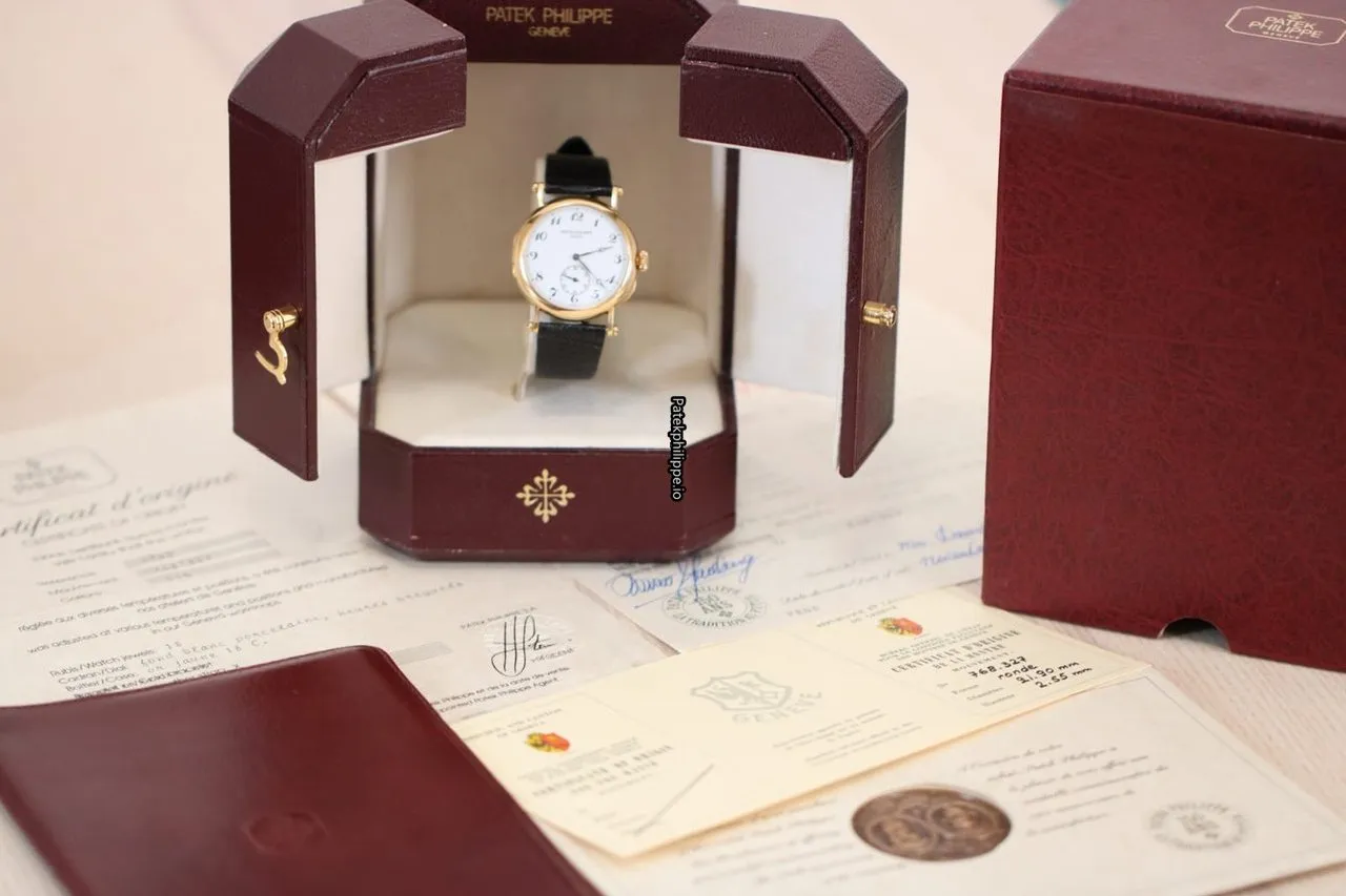 Patek Philippe Calatrava 3960j 33MM Yellow Gold Case Manual Winding