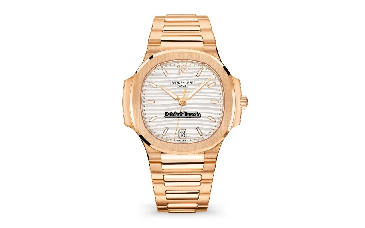 Patek Philippe Nautilus 7118/1r-001 35.2MM Rose Gold Case Automatic