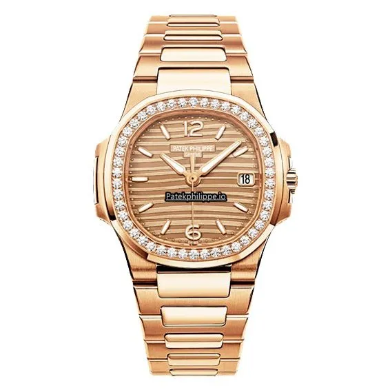 Patek Philippe Nautilus 7010/1r-012 32MM Rose Gold Case Quartz