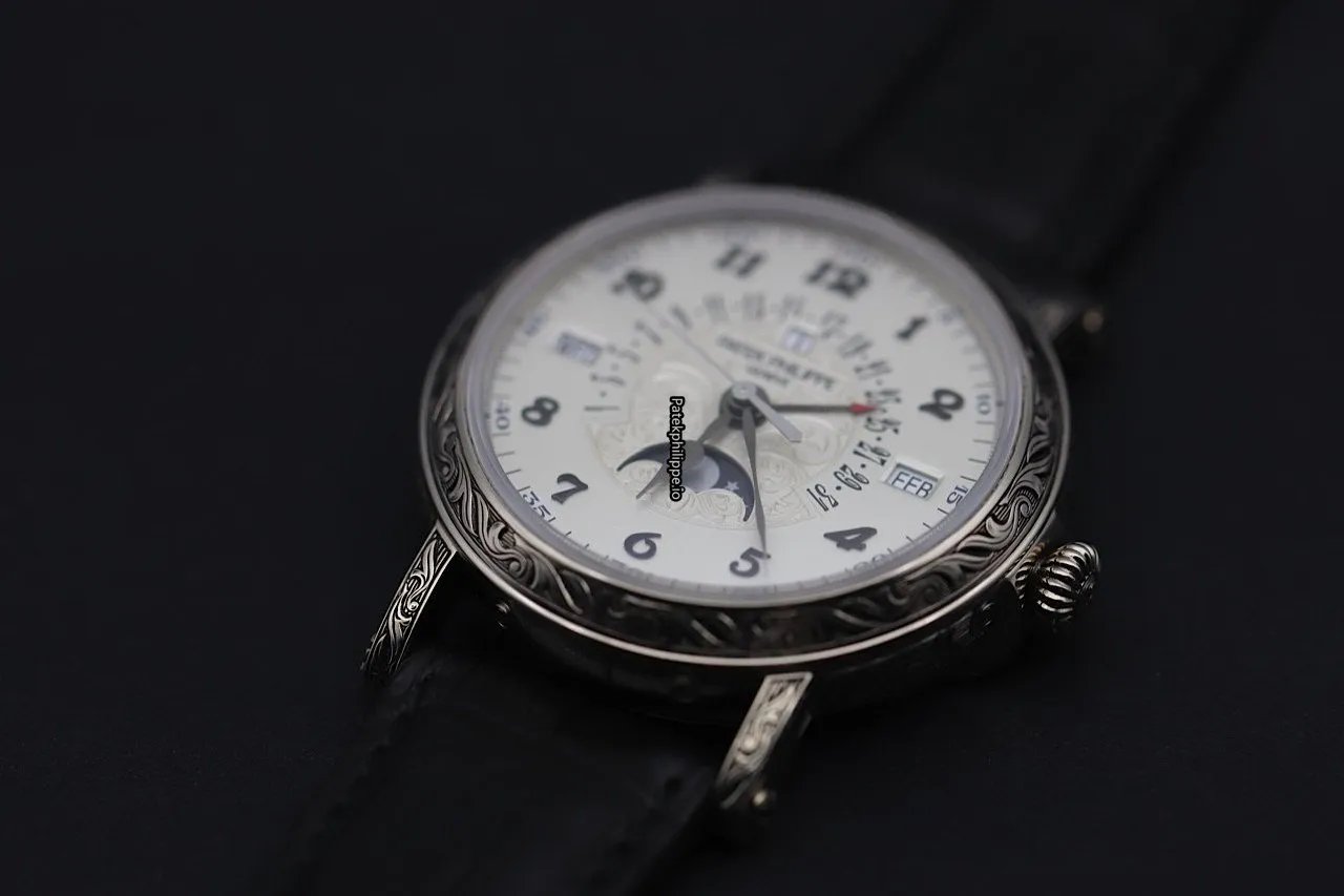 Alternative view of Patek Philippe Perpetual Calendar 5160/500g-001 38MM White Gold Case Automatic