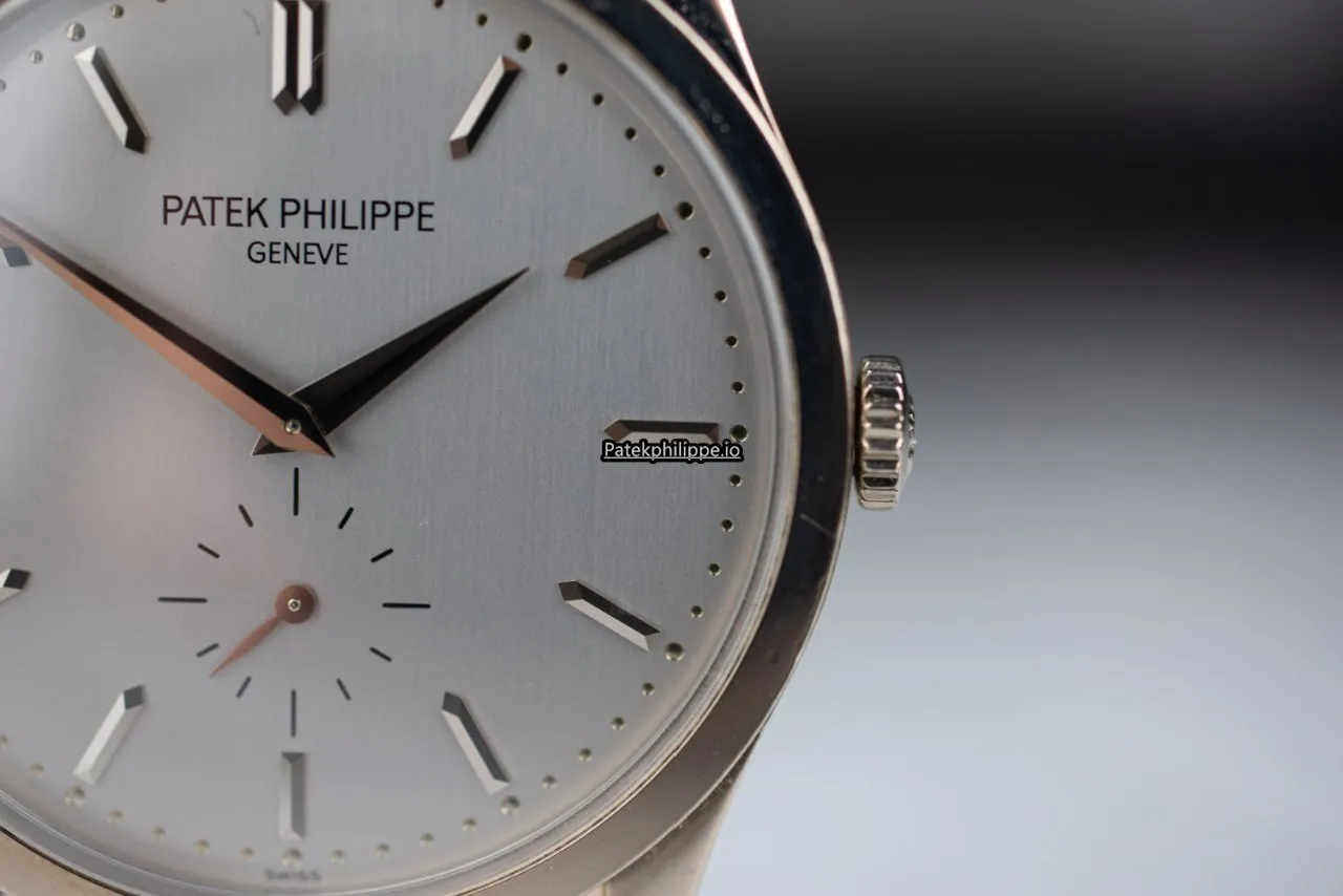 Alternative view of Patek Philippe Calatrava 5196g-001 37MM White Gold Case Manual Winding