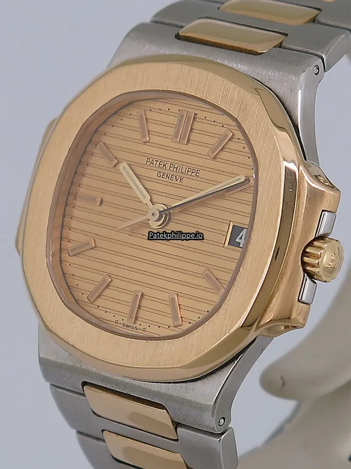 Alternative view of Patek Philippe Nautilus Jan-00 37MM Gold/steel Case Automatic