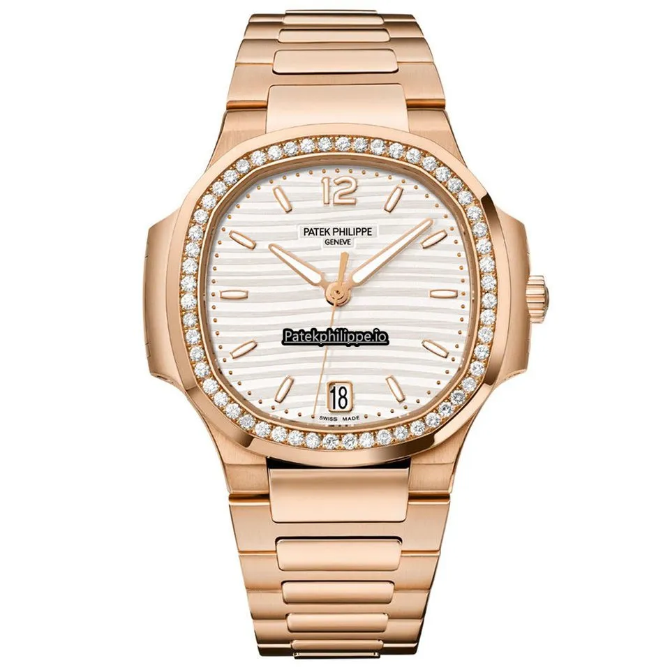 Patek Philippe Nautilus 7118/1200r-001 35.2MM Rose Gold Case Automatic