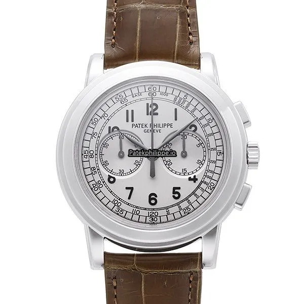 Patek Philippe Chronograph 5070g-001 42MM White Gold Case Manual Winding