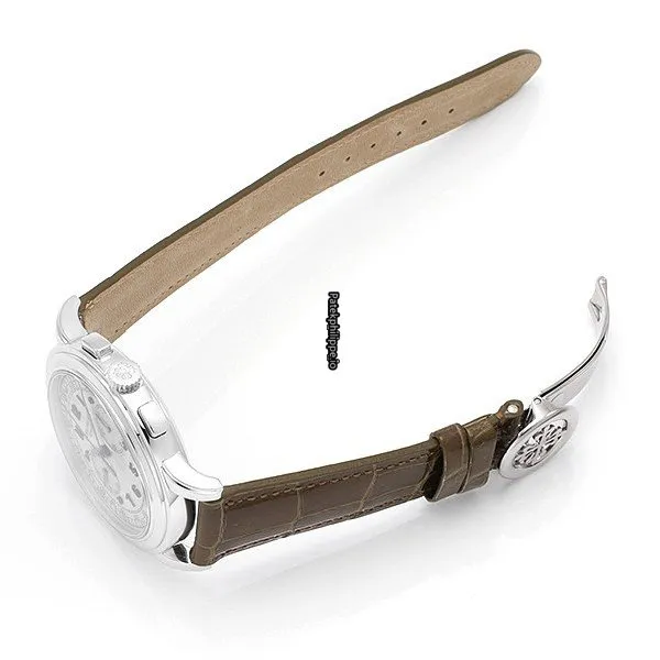 Alternative view of Patek Philippe Chronograph 5070g-001 42MM White Gold Case Manual Winding