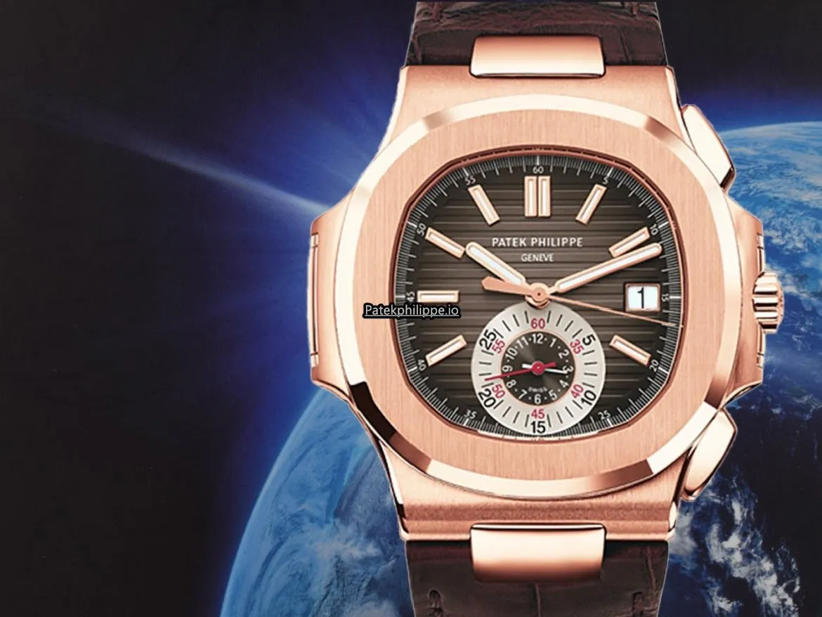 Patek Philippe Nautilus 5980r-001 40.5MM Rose Gold Case Automatic
