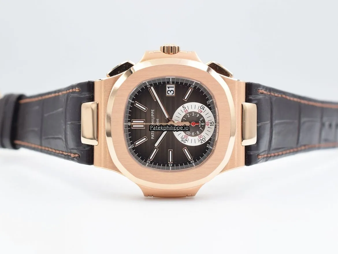 Alternative view of Patek Philippe Nautilus 5980r-001 40.5MM Rose Gold Case Automatic