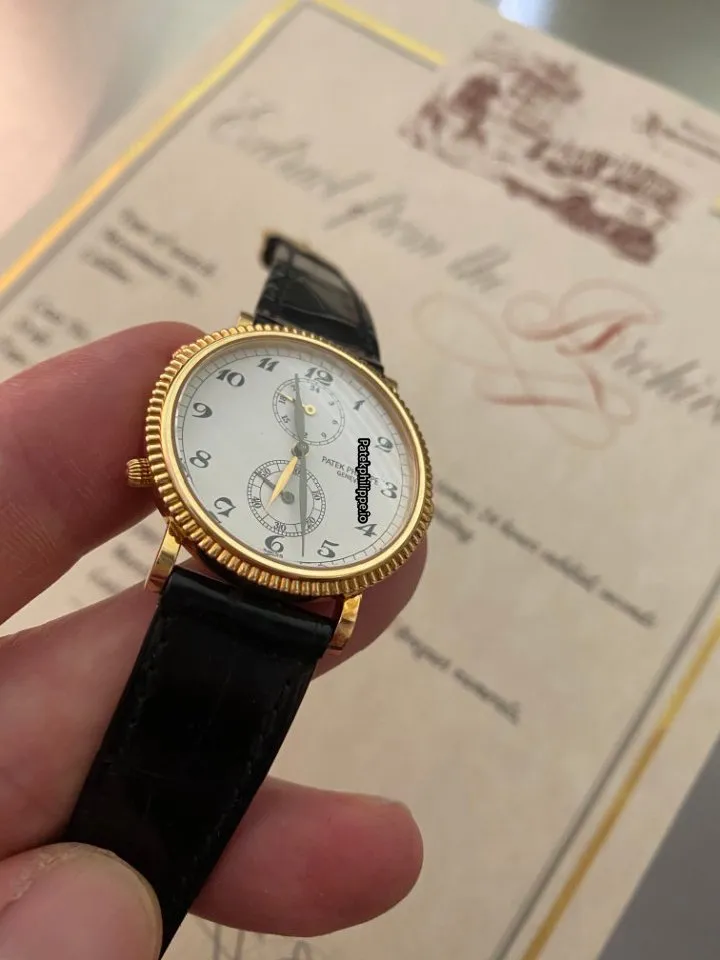 Alternative view of Patek Philippe Travel Time 5034j 34MM Yellow Gold Case Manual Winding