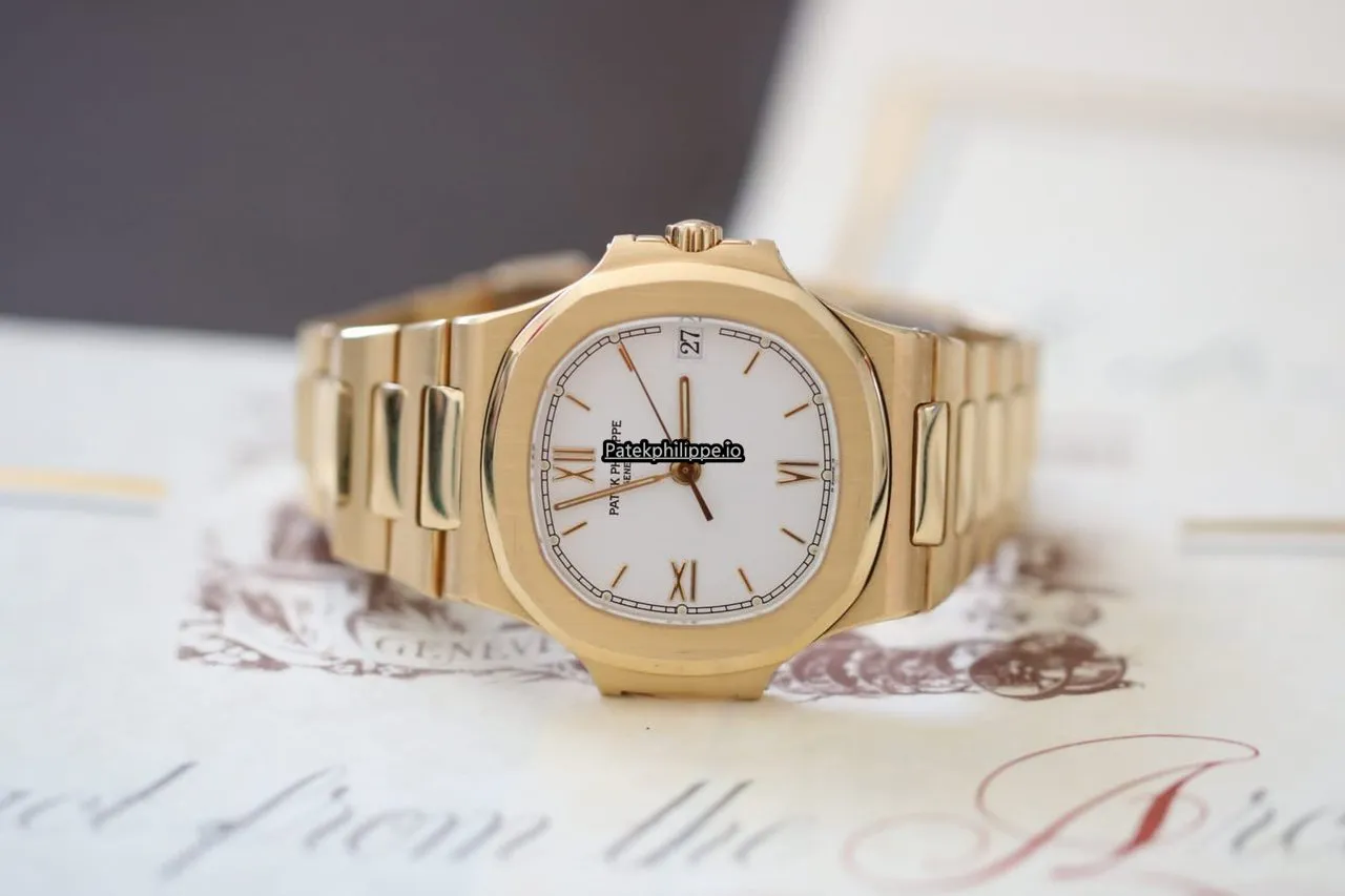 Patek Philippe Nautilus 3800 37MM Yellow Gold Case Automatic