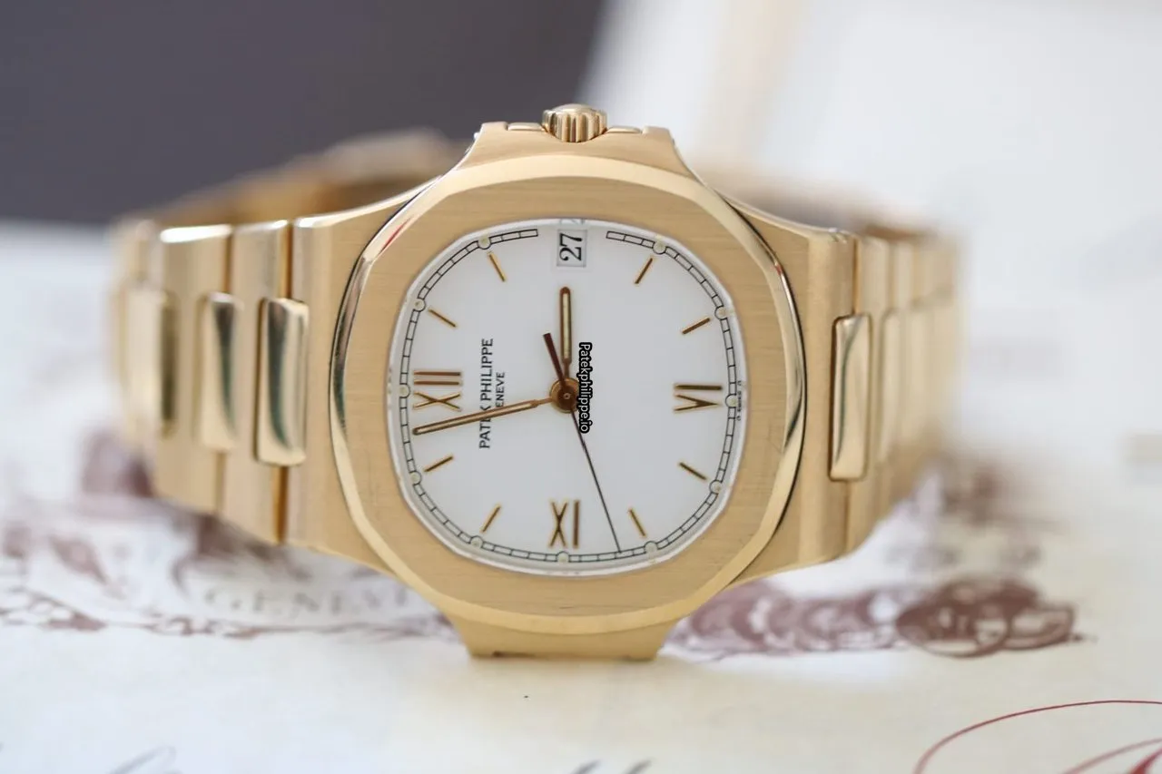 Alternative view of Patek Philippe Nautilus 3800 37MM Yellow Gold Case Automatic