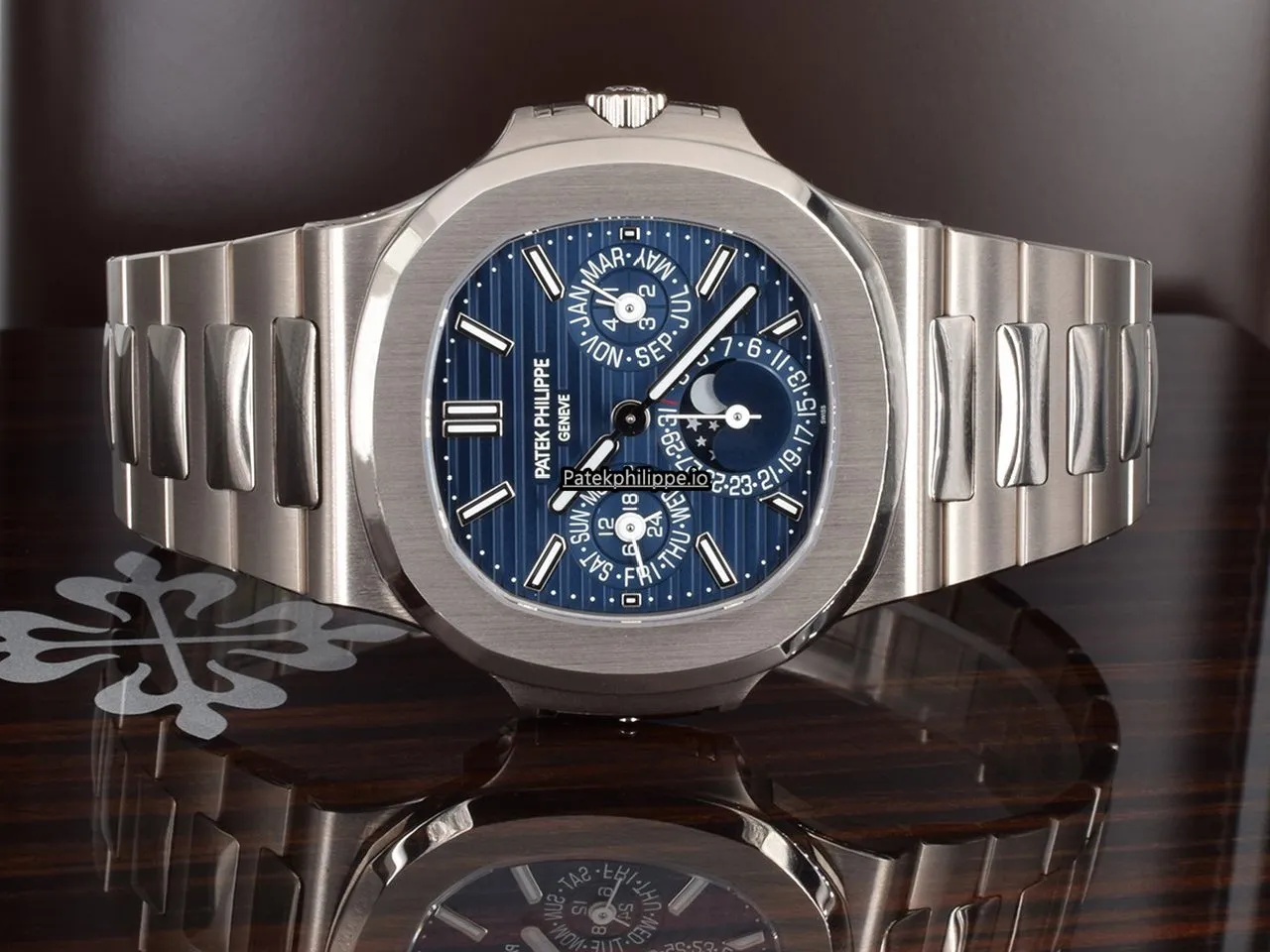 Alternative view of Patek Philippe Nautilus 5740/1g-001 40MM White Gold Case Automatic