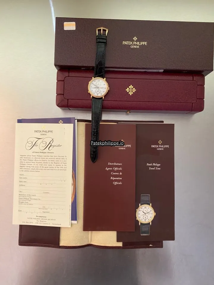 Patek Philippe Travel Time 5034r 34MM Rose Gold Case Manual Winding