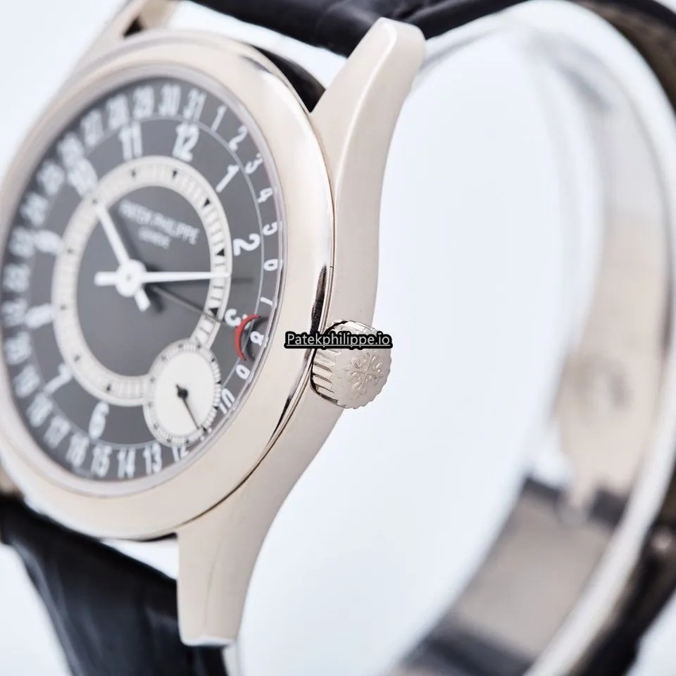 Alternative view of Patek Philippe Calatrava 6000g-010 37MM White Gold Case Automatic