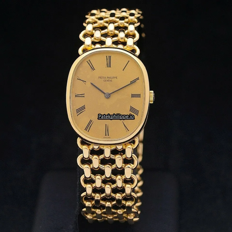 Alternative view of Patek Philippe Golden Ellipse Jan-48 27x32MM Yellow Gold Case Manual Winding