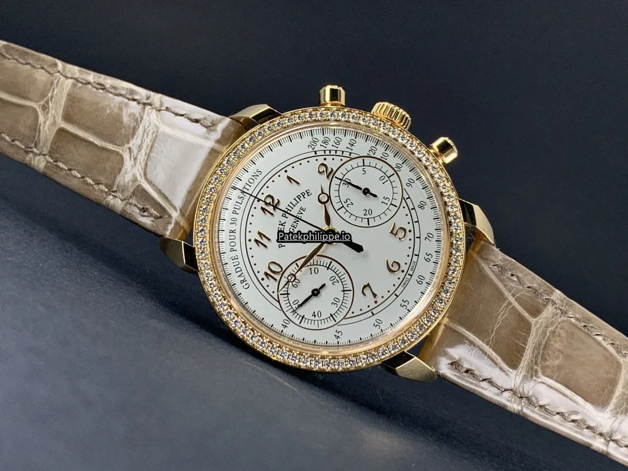 Alternative view of Patek Philippe Chronograph 7150/250r-001 38MM Rose Gold Case Manual Winding