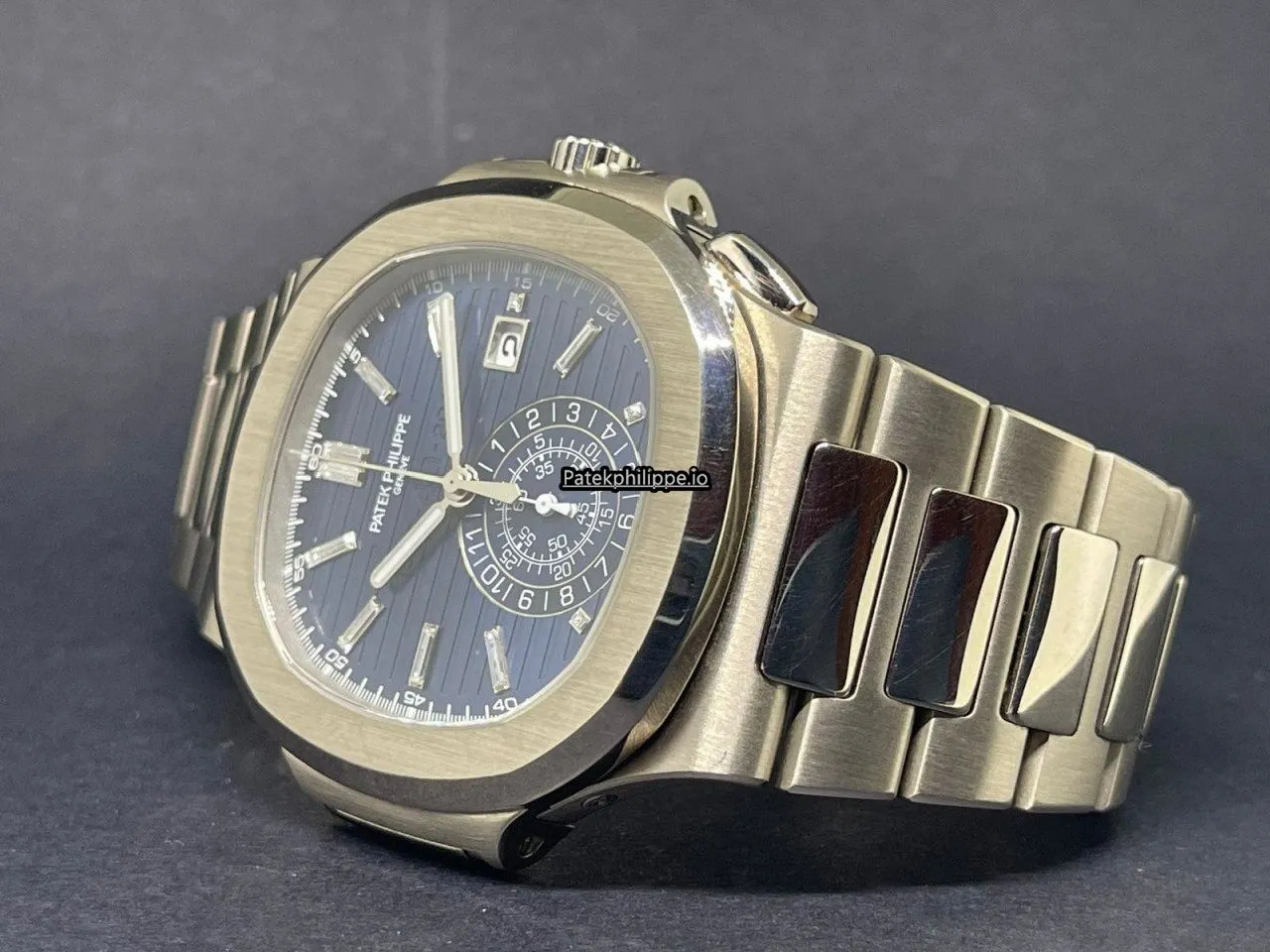 Alternative view of Patek Philippe Nautilus 5976/1g-001 44MM White Gold Case Automatic