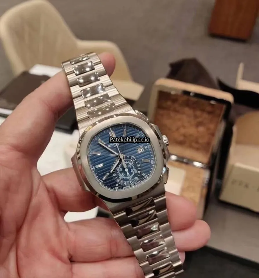 Alternative view of Patek Philippe Nautilus 5976/1g 44MM White Gold Case Automatic