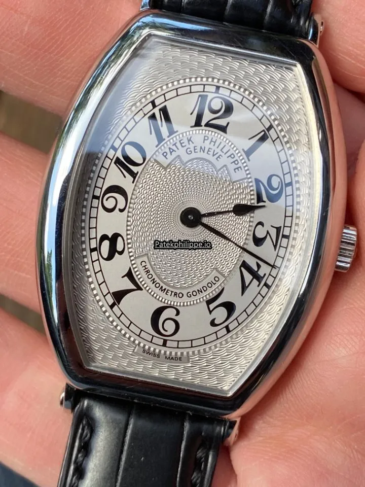 Alternative view of Patek Philippe Gondolo 5098p-001 32x42MM Platinum Case Manual Winding