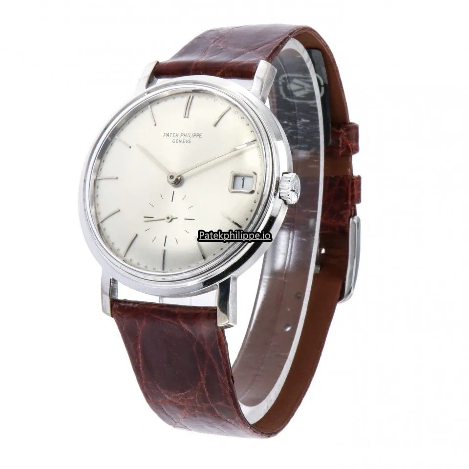 Alternative view of Patek Philippe Calatrava 3445 1970 35MM White Gold Case Automatic