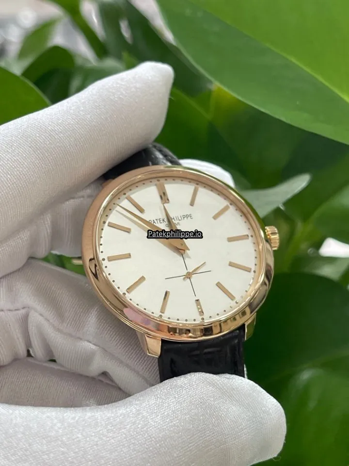 Alternative view of Patek Philippe Calatrava 5123r-001 38MM Rose Gold Case Manual Winding