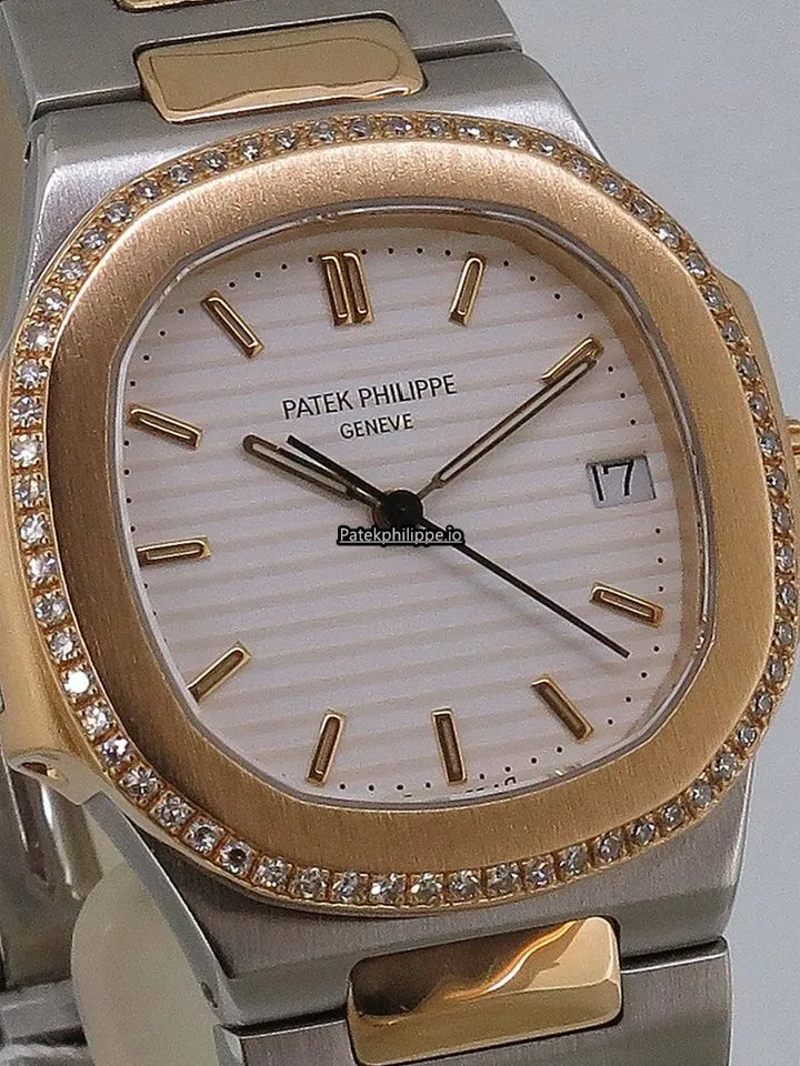 Alternative view of Patek Philippe Nautilus Feb-00 32MM Gold/steel Case Quartz