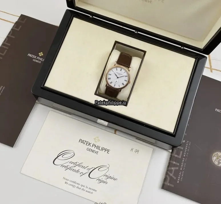 Patek Philippe Calatrava 5119r-001 36MM Rose Gold Case Manual Winding