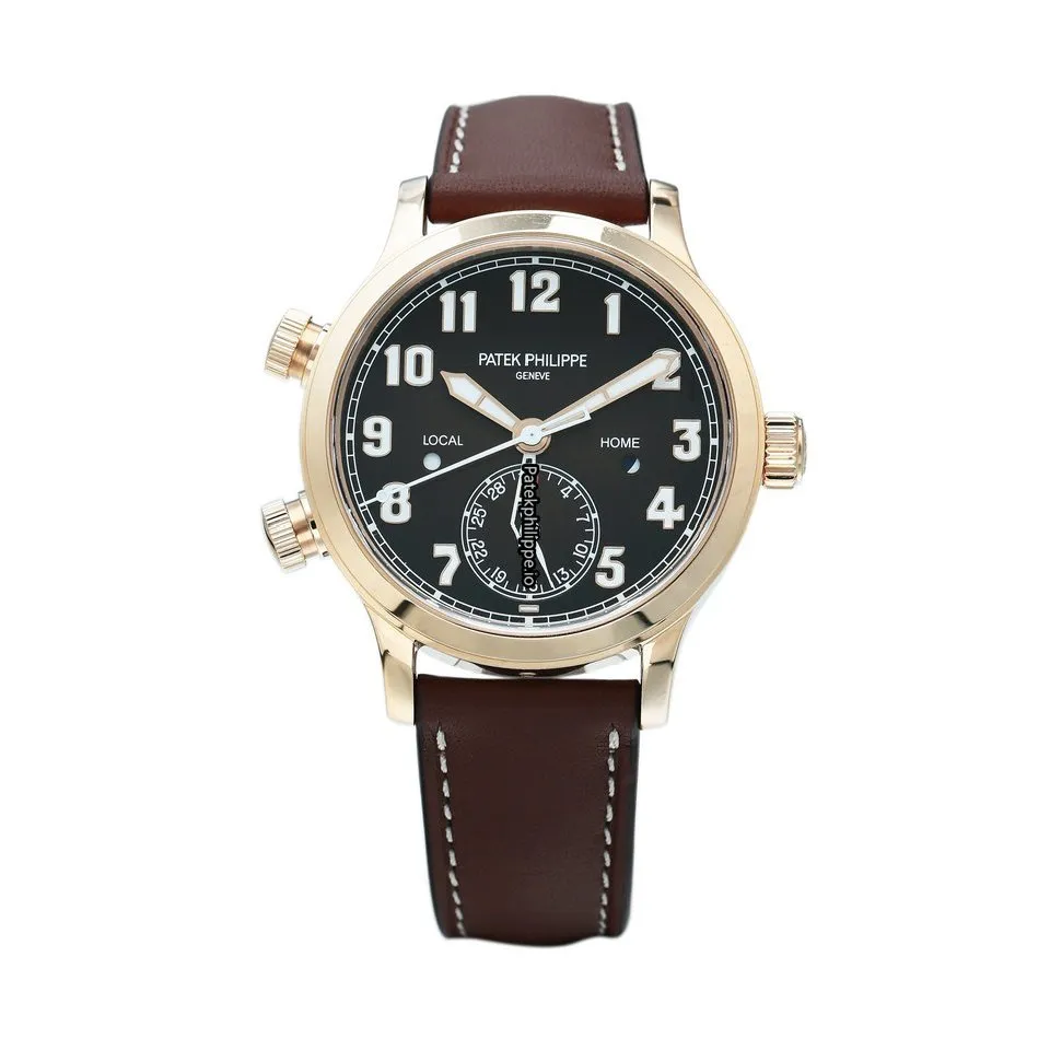 Patek Philippe Travel Time 7234r-001 37.5MM Rose Gold Case Automatic