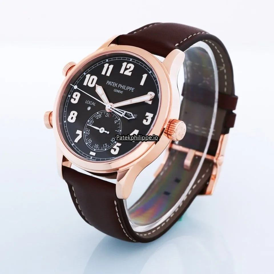 Alternative view of Patek Philippe Travel Time 5524r 42MM Rose Gold Case Automatic