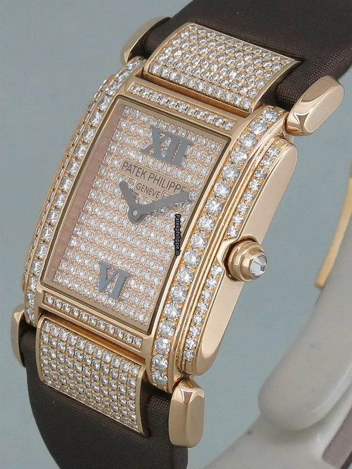 Alternative view of Patek Philippe Twenty-4 4910r 30x25MM Rose Gold Case Quartz