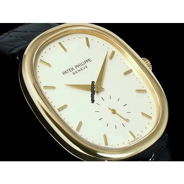 Alternative view of Patek Philippe Golden Ellipse 3978j 33x28MM Yellow Gold Case Manual Winding