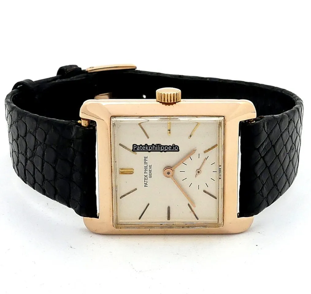 Alternative view of Patek Philippe Vintage 2488 28x35MM Yellow Gold Case Manual Winding