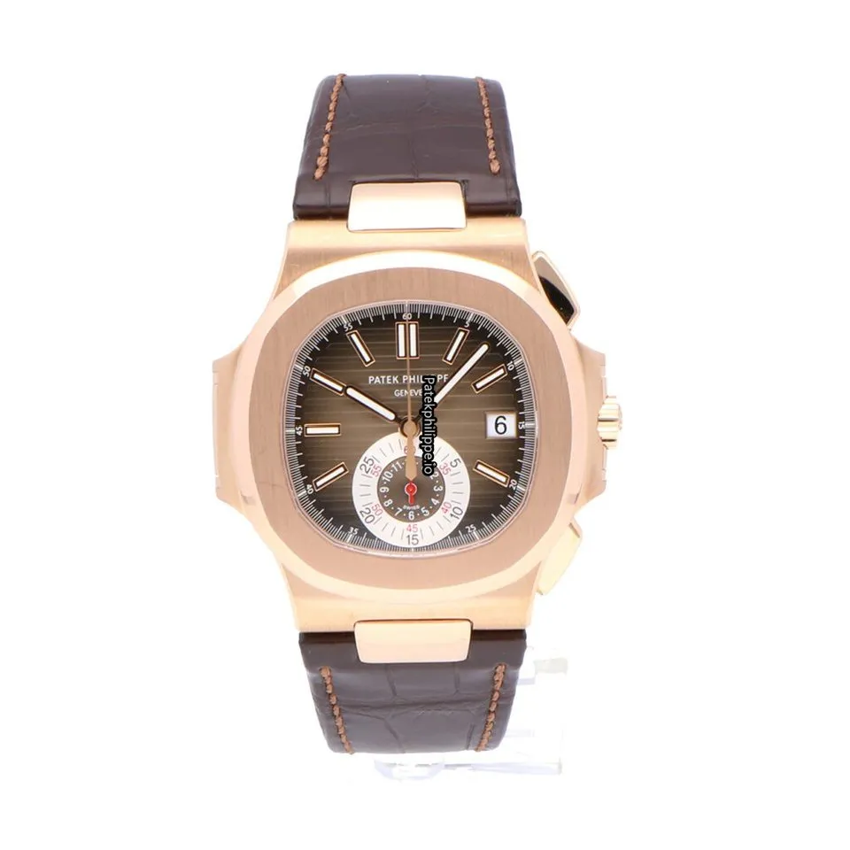 Patek Philippe Nautilus 5980r-001 40.5MM Rose Gold Case Automatic