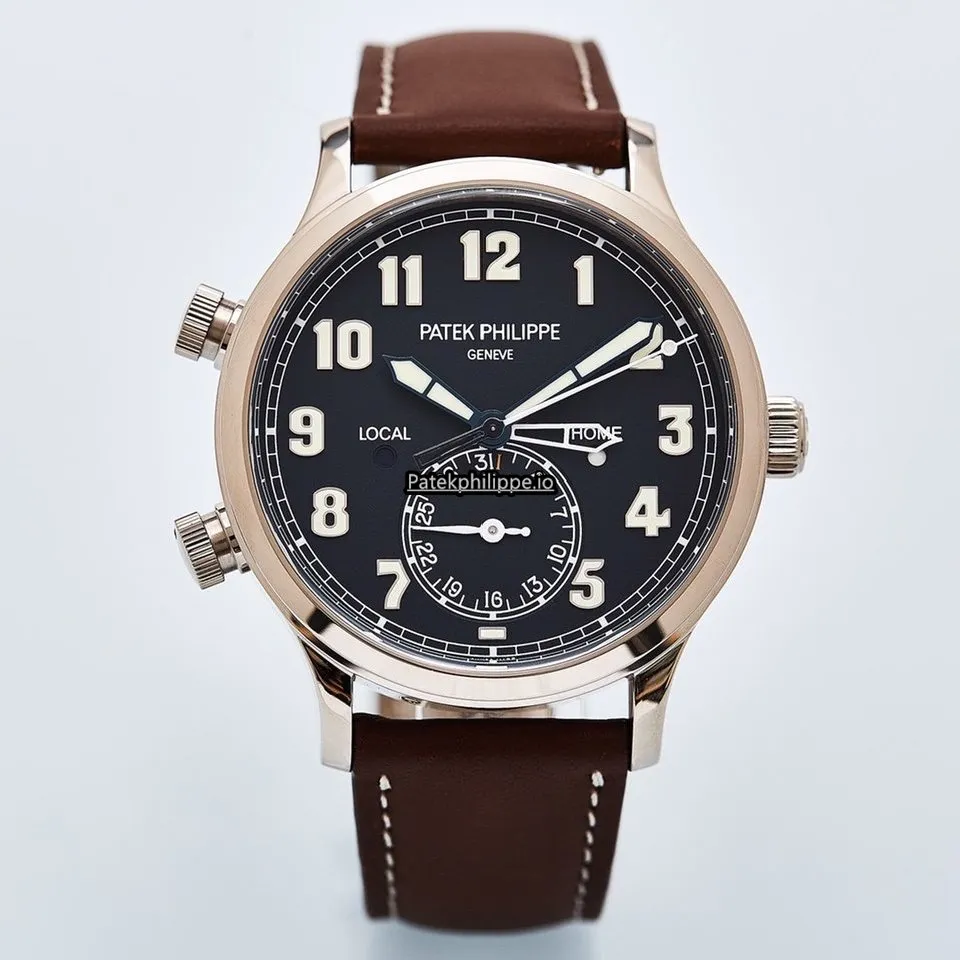 Patek Philippe Travel Time 5524g-001 42MM White Gold Case Automatic
