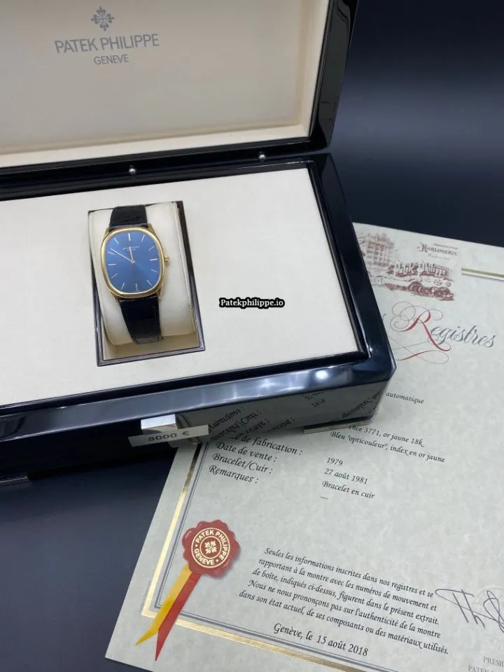 Patek Philippe Golden Ellipse 3771 31MM Yellow Gold Case Automatic