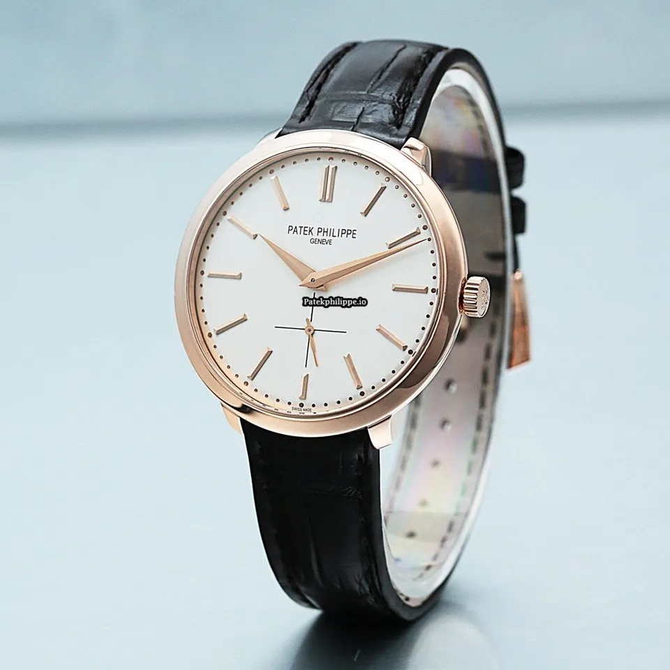 Alternative view of Patek Philippe Calatrava 5123r-001 38MM Rose Gold Case Manual Winding
