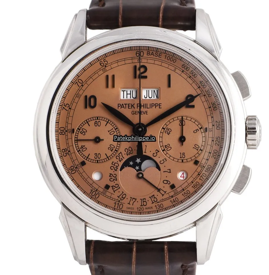 Alternative view of Patek Philippe Perpetual Calendar 5270p-001 41MM Platinum Case Manual Winding