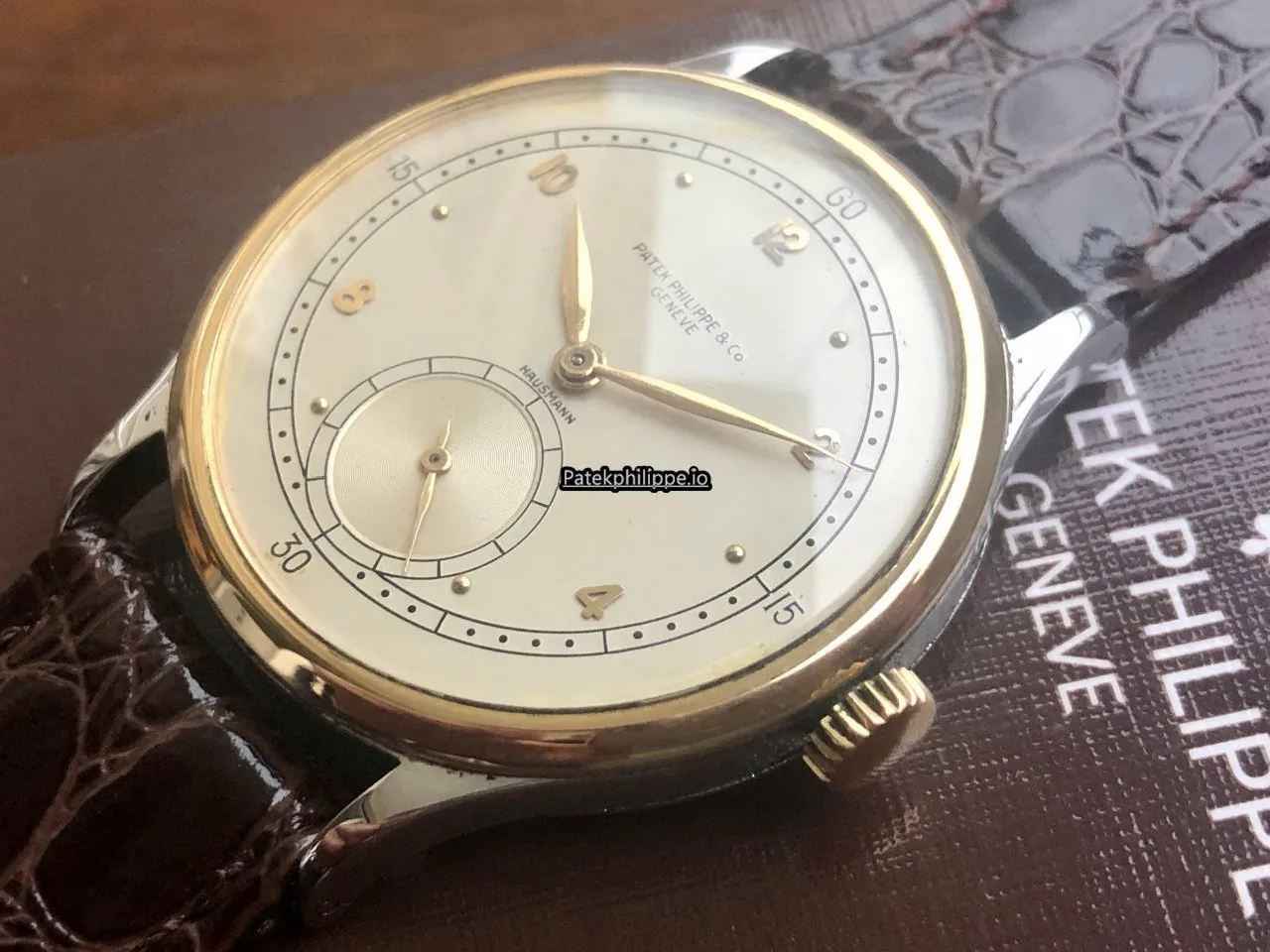 Alternative view of Patek Philippe Chronograph 530 36MM Gold/steel Case Manual Winding