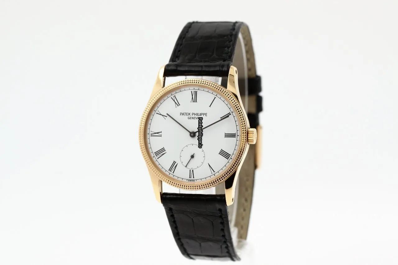 Alternative view of Patek Philippe Calatrava 3796d 30.5MM Rose Gold Case Manual Winding