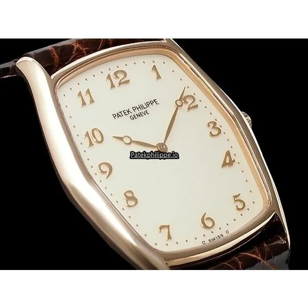 Alternative view of Patek Philippe Gondolo 3842r 31x28MM Red Gold Case Manual Winding