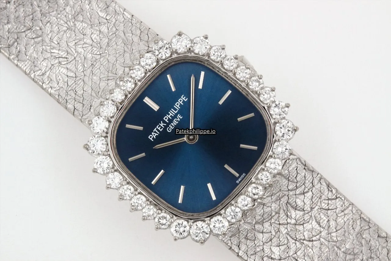 Patek Philippe Golden Ellipse 4181 24MM White Gold Case Manual Winding