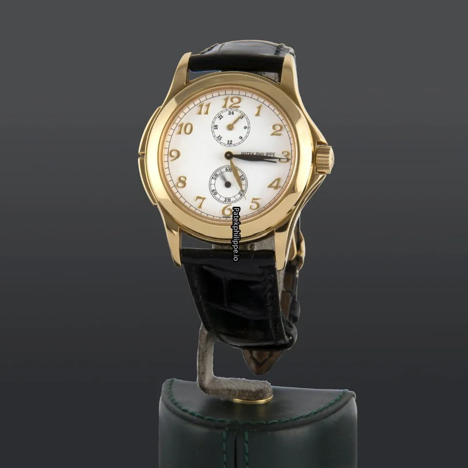 Patek Philippe Travel Time 5134j 37MM Yellow Gold Case Manual Winding