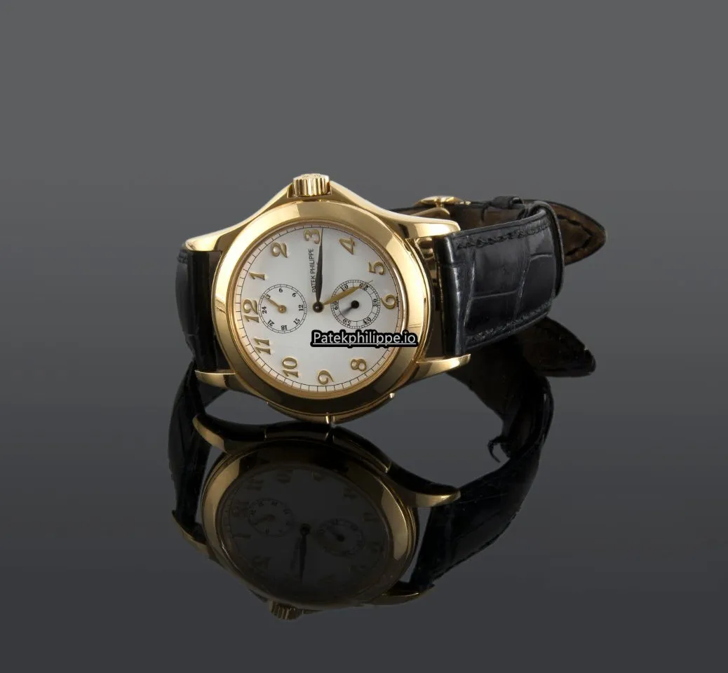Alternative view of Patek Philippe Travel Time 5134j 37MM Yellow Gold Case Manual Winding