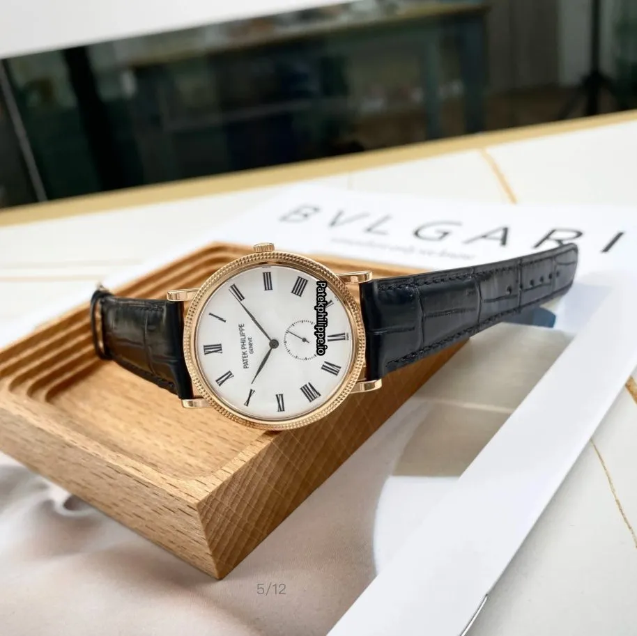 Patek Philippe Calatrava 5116r-001 36MM Rose Gold Case Manual Winding
