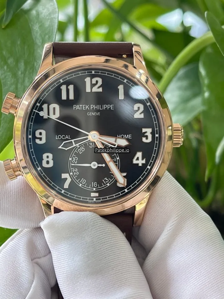 Patek Philippe Travel Time 5524r-001 42MM Rose Gold Case Automatic