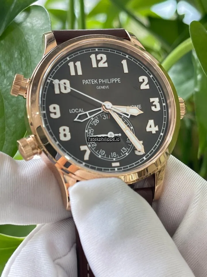 Alternative view of Patek Philippe Travel Time 5524r-001 42MM Rose Gold Case Automatic