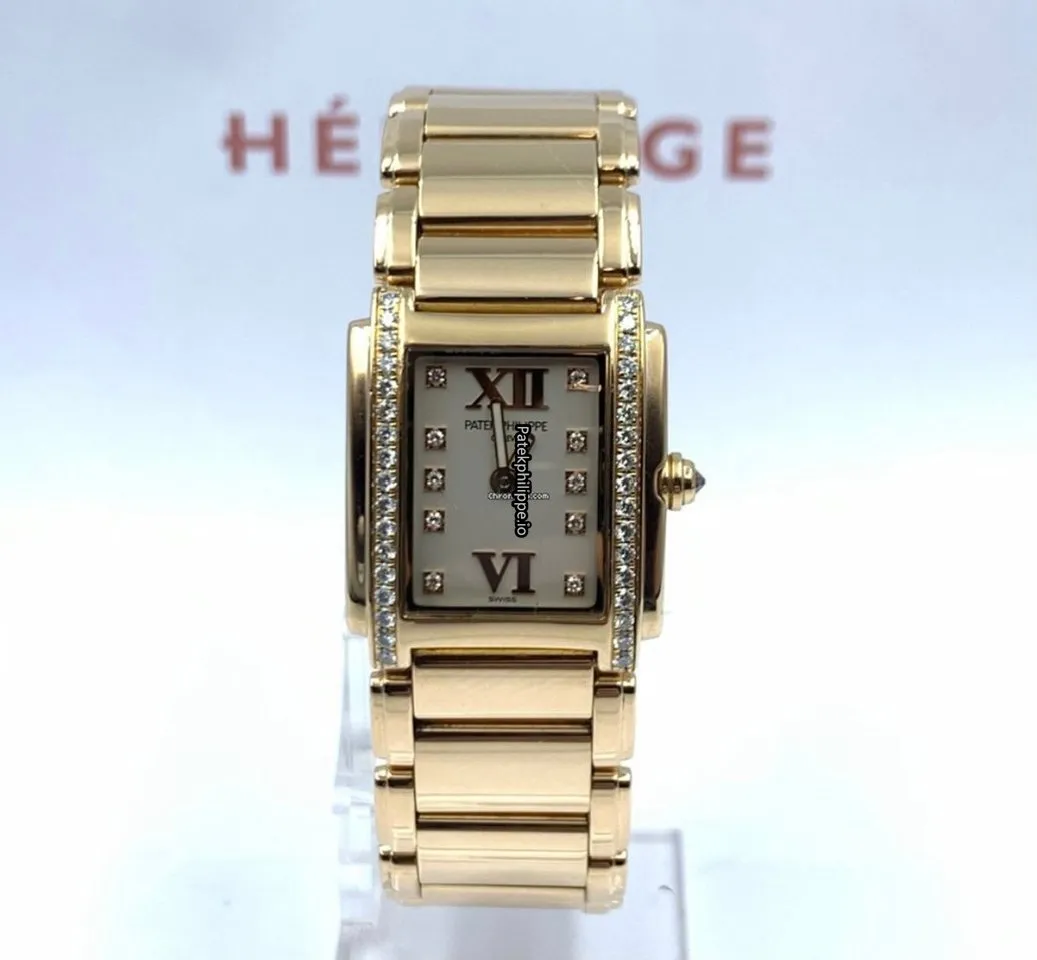 Alternative view of Patek Philippe Twenty-4 4908/11r-011 22MM Rose Gold Case Quartz