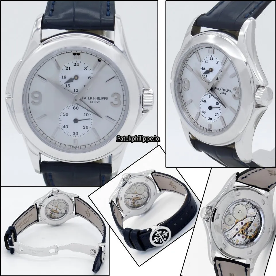Patek Philippe Travel Time 5134g-001 37MM White Gold Case Manual Winding