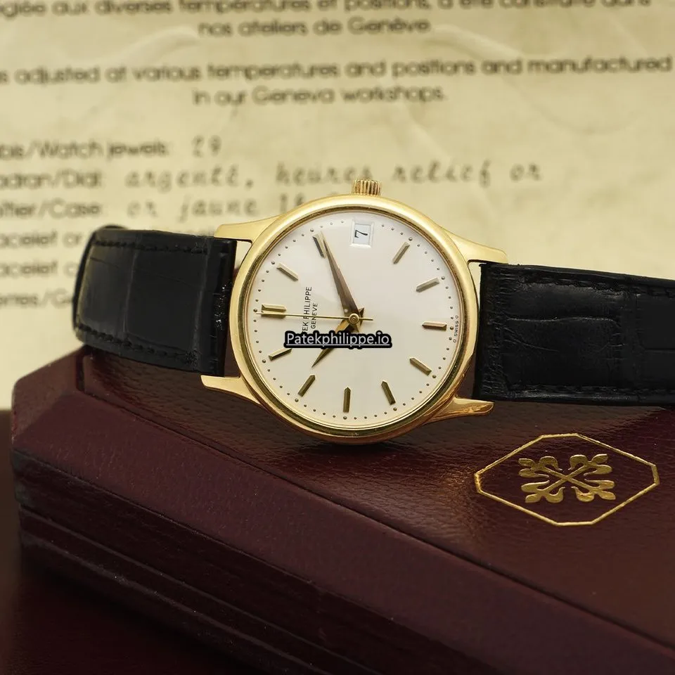 Alternative view of Patek Philippe Calatrava 3998j 34MM Yellow Gold Case Automatic